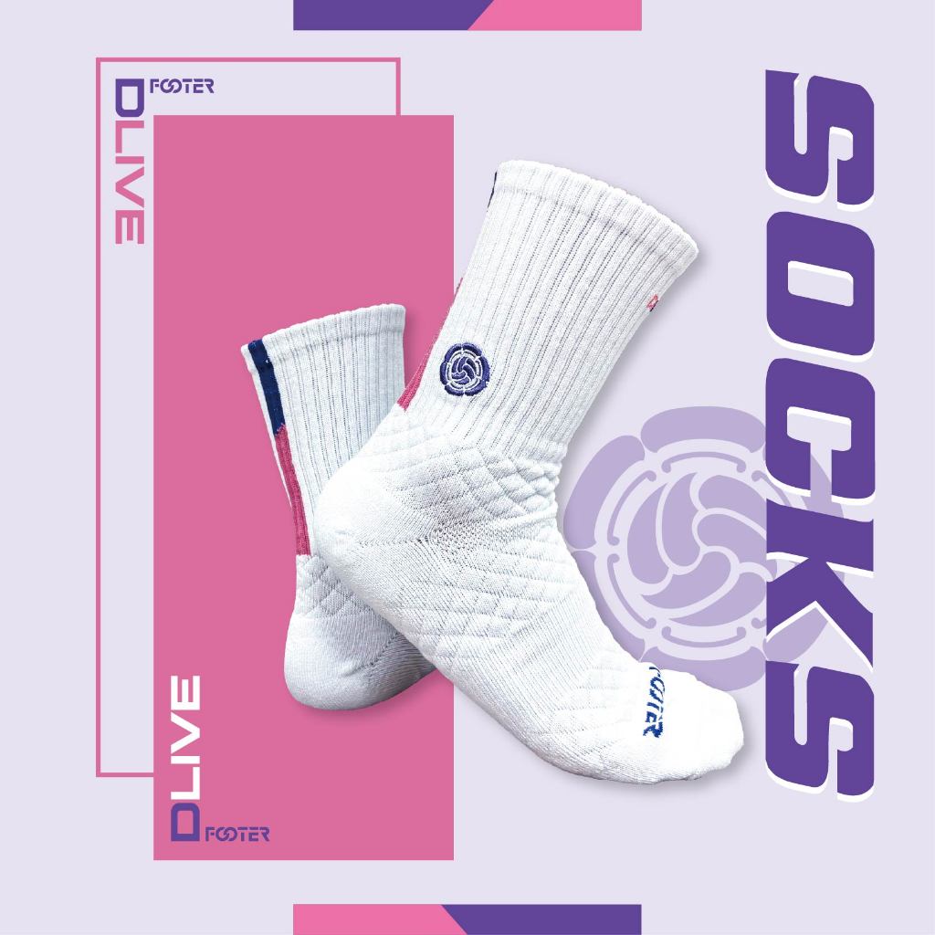 DLIVE X Footer｜聯名鯉魚旗排球襪 DL07 | 蝦皮購物