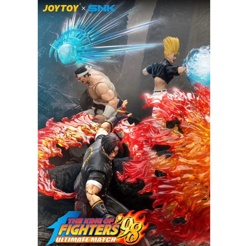 頑聚同樂會JOYTOY SNK 拳皇98UM 主人公隊KOF 草薙京大門五郎二階堂紅丸