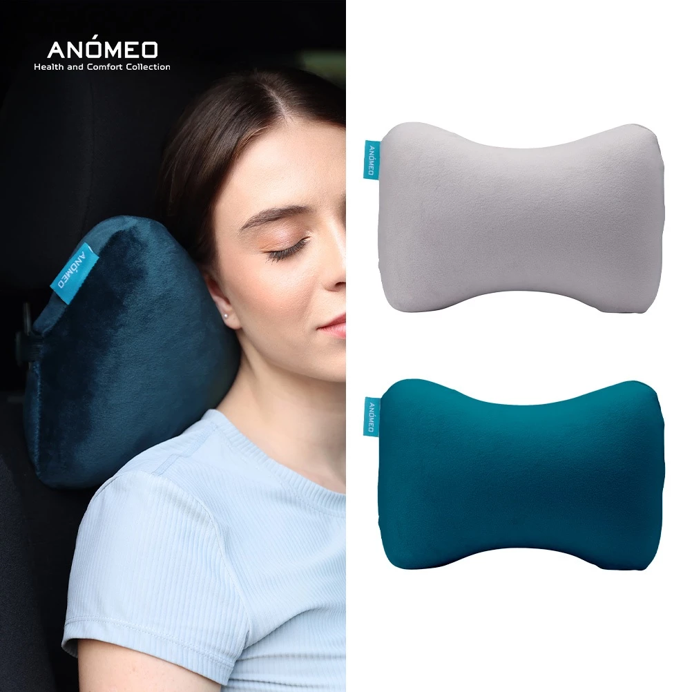 【ANOMEO】狗骨形靠枕(慢回彈記憶棉) 車用頭枕 汽車枕頭 車用靠枕 全球保固24個月 型號AN2404