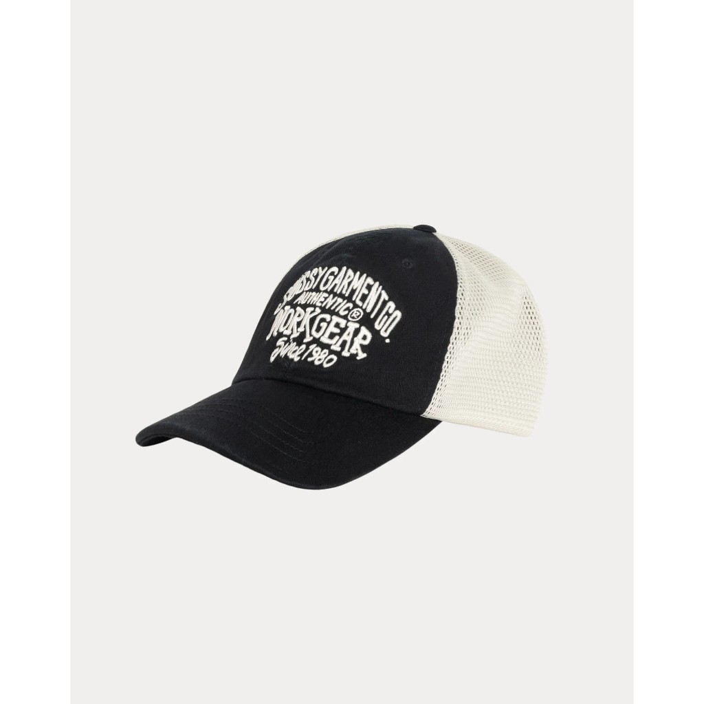 石頭選貨🪨】現貨STUSSY LOW PROFILE WORKGEAR STRAPBACK 黑藍網帽帽子