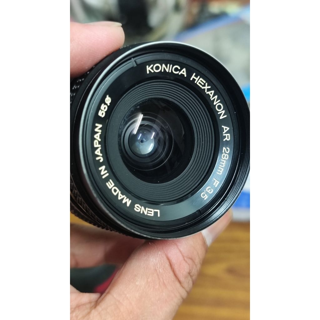 Konica FS-1+銘玉HEXANON AR 28 f3.5 完動極美品