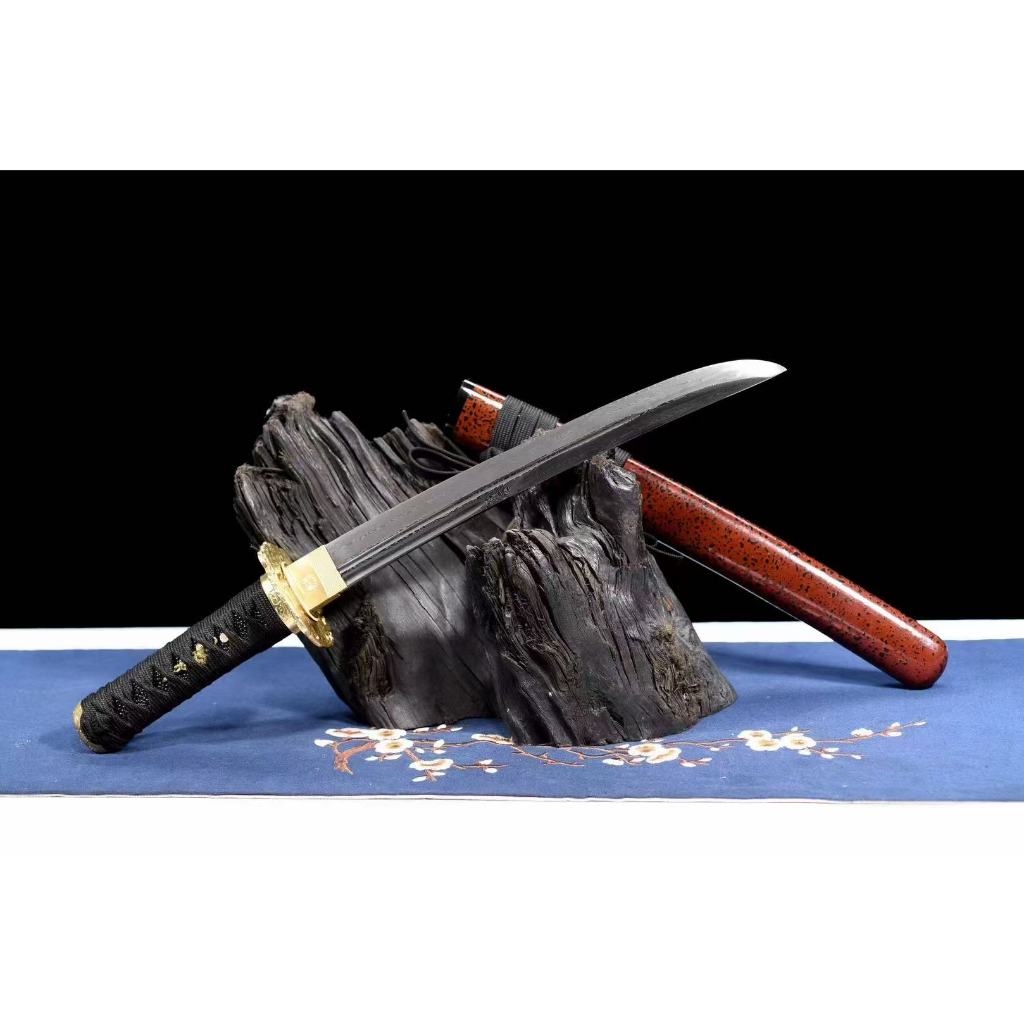 【廠家直銷】12寸銅裝花紋鋼小烏丸《赤甲武士》肋差 打刀 日式刀 收藏真刀 長硬刀 短中長刀 戰刀 戶外開路大刀 未開刃 | 蝦皮購物