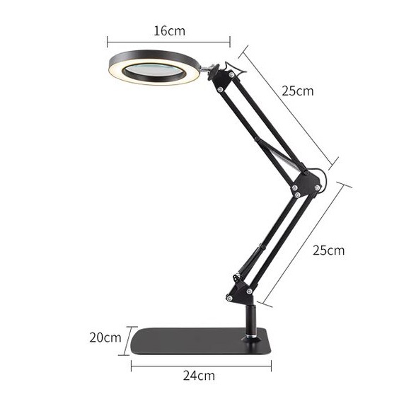 从人] SHOCREX 台式放大鏡夾式LED 放大鏡檯燈LED 夾燈鋼彈模型作業