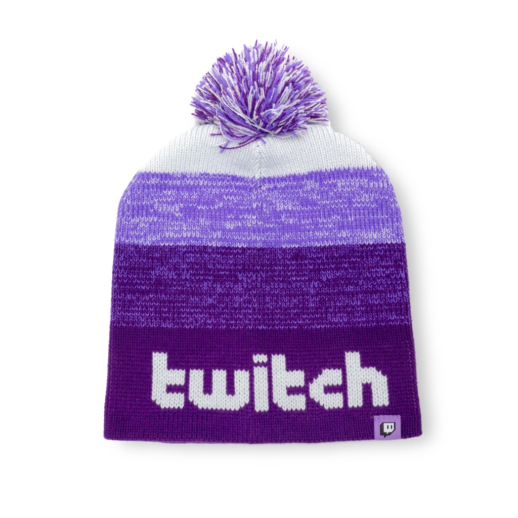 Twitch Beanie 毛帽/毛球毛帽 Twitch 標誌毛帽 淡紫色 紫色 橘綠色紮染 灰色 圖奇實況 台灣現貨 | 蝦皮購物