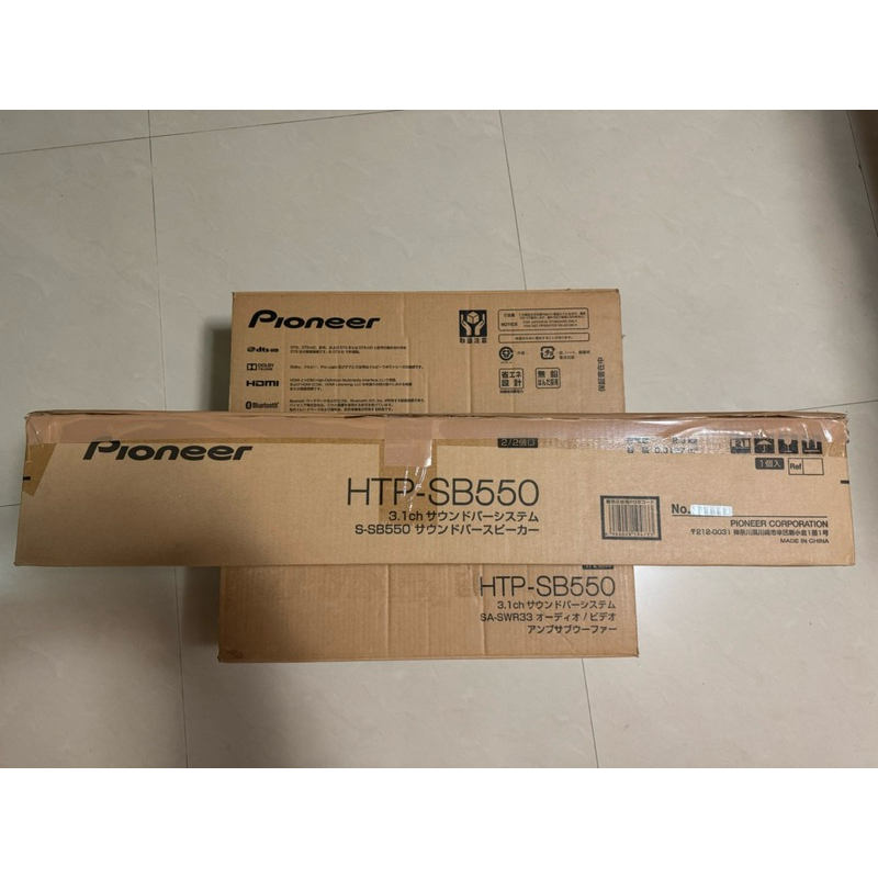 日本原裝Pioneer 先鋒3.1聲道家庭劇院組HTP-SB550 (S-SB550 + SA