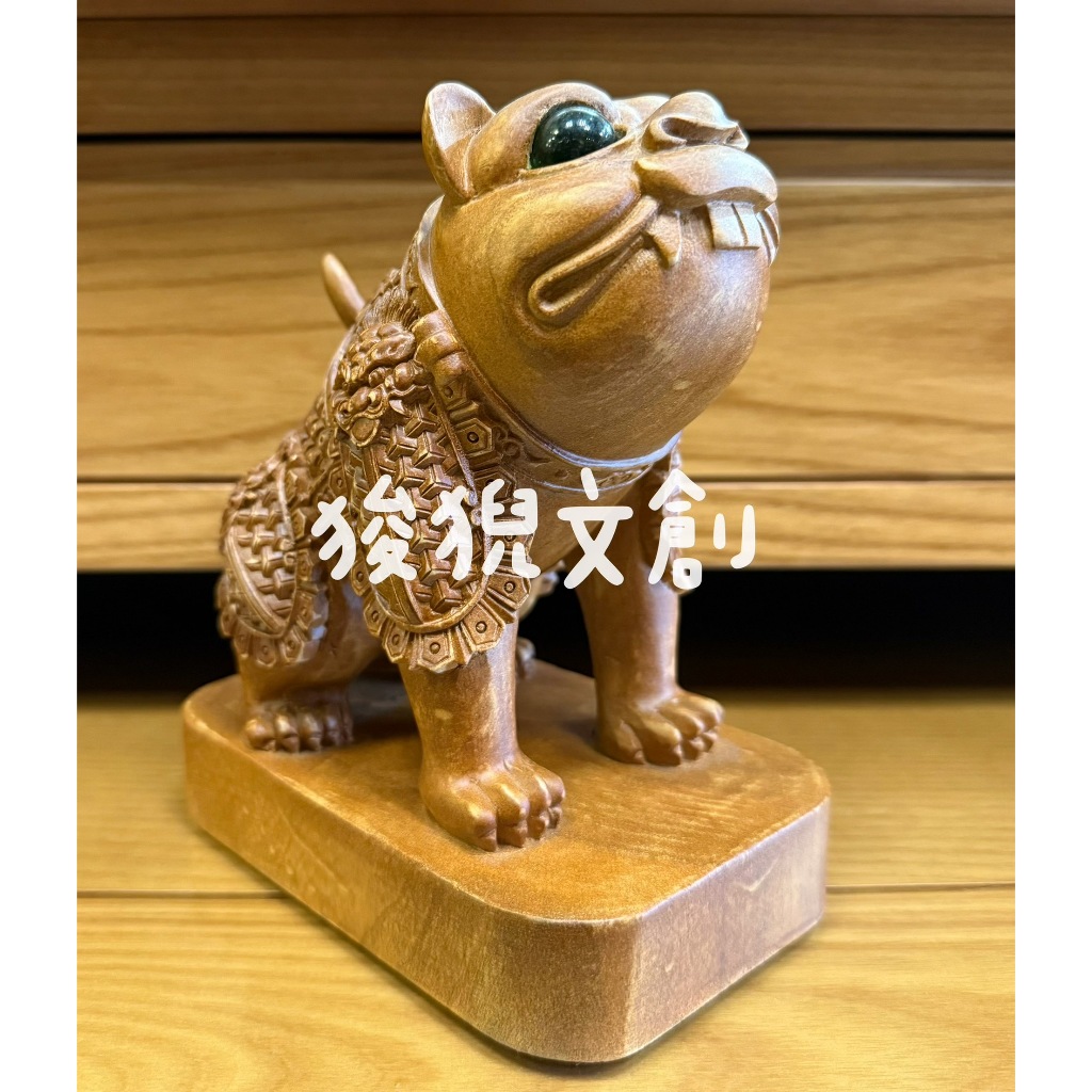 【狻猊文創】6寸 仿古色 戰甲 虎爺 金虎爺 虎爺將軍 / 樟木手工雕刻 二度 仿古 刷色 | 蝦皮購物