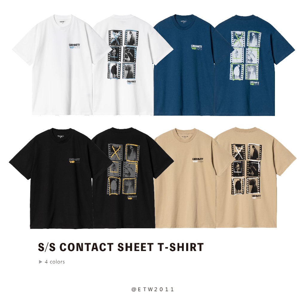 Tシャツ・カットソー CARHARTT S/S CONTACT SHEET T-SHIRT 4NY012 CARHARTT S/S CONTACT SHEET T-SHIRT 4NY012 (Carhartt/Tシャツ
