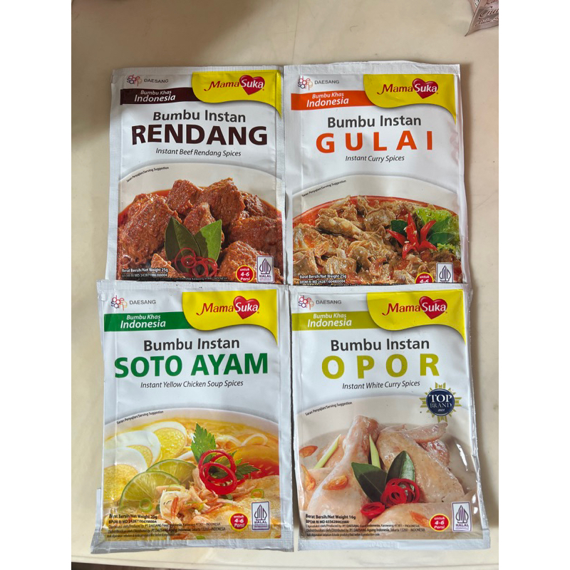 Bumbu Instan MamaSuka Bumbu Rendang Soto Ayam | 蝦皮購物