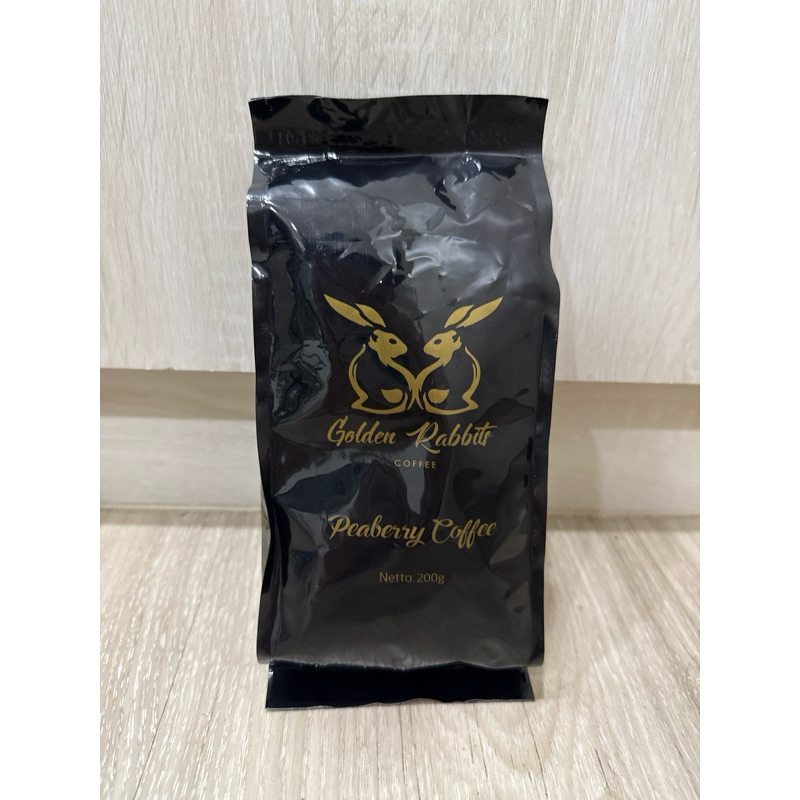 [優惠價]峇里島 金兔咖啡豆 Golden Rabbits 黃金咖啡公豆 Peaberry 200g | 蝦皮購物
