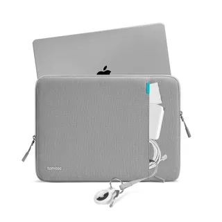 tomtoc 360° 完全防護, 灰, 電腦包, 適用 MacBook Pro/Air 12/13/15/15.6吋