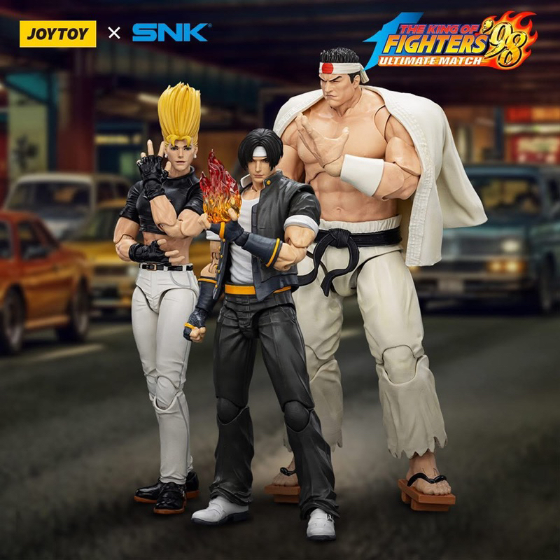 頑聚同樂會JOYTOY SNK 拳皇98UM 主人公隊KOF 草薙京大門五郎二階堂紅丸