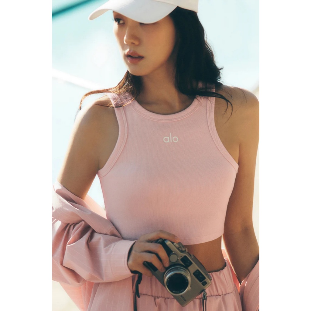 現貨】美國代購🇺🇸 Alo Yoga 熱賣款Aspire Tank Jisoo 短版羅紋