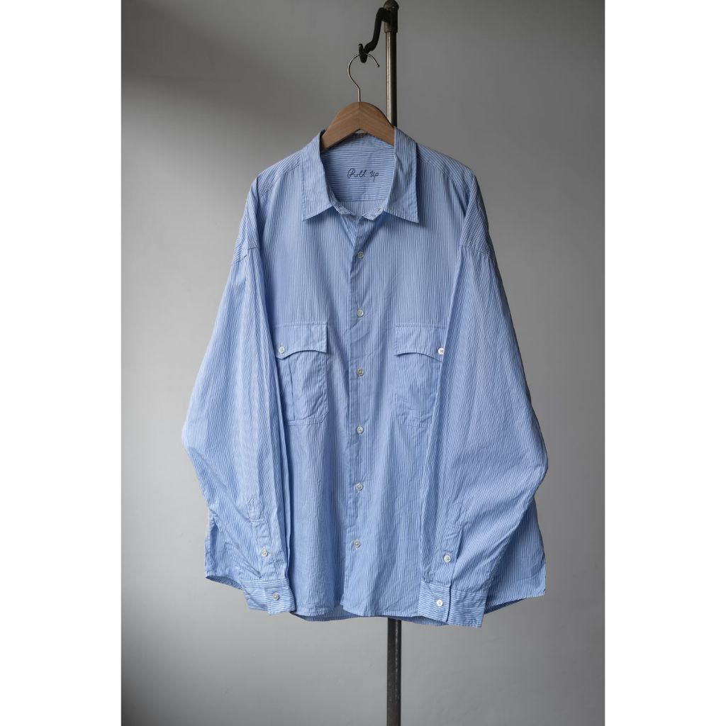 Porter Classic - ROLL UP STRIPE SHIRT BLUE | 蝦皮購物