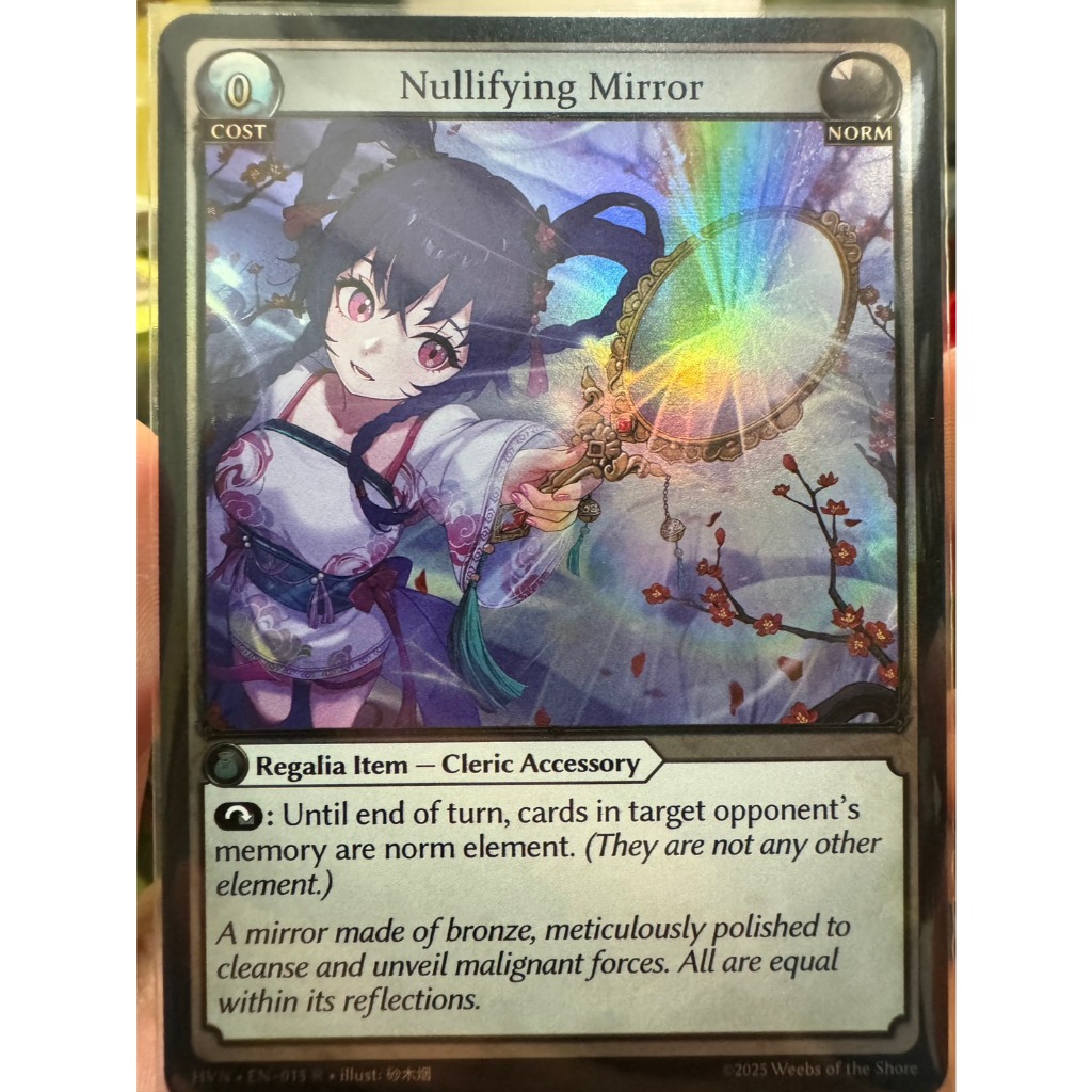 Nullifying Mirror foil grand archive