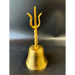 銅製 法器 三清三叉太極八卦鈴 手揺鈴 開運 風水 招財 置物 工芸品 銅製八仙鈴 三清鈴 三叉法器 道家用品太極八卦鈴 鎮宅
