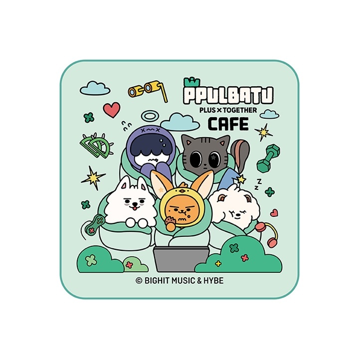 微音樂💃 現貨日版官方周邊TXT TOMORROW X TOGETHER PPULBATU CAFE