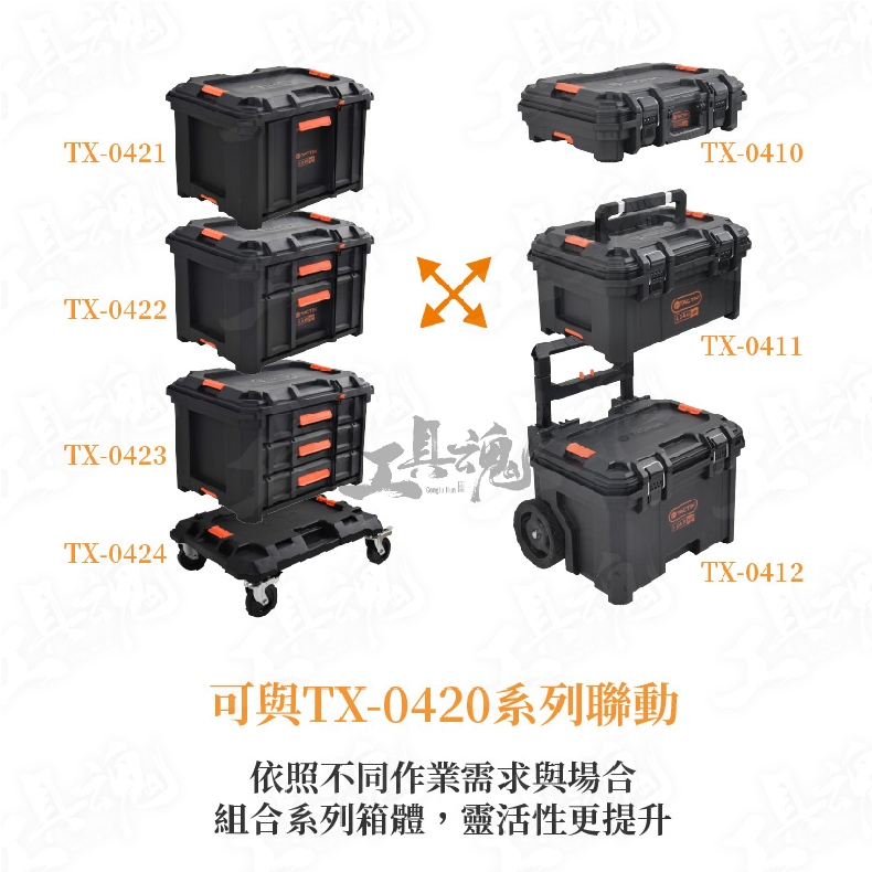 工具魂】拓為TACTIX TX-0423 三抽工具箱工具箱堆疊工具箱工具車抽屜箱