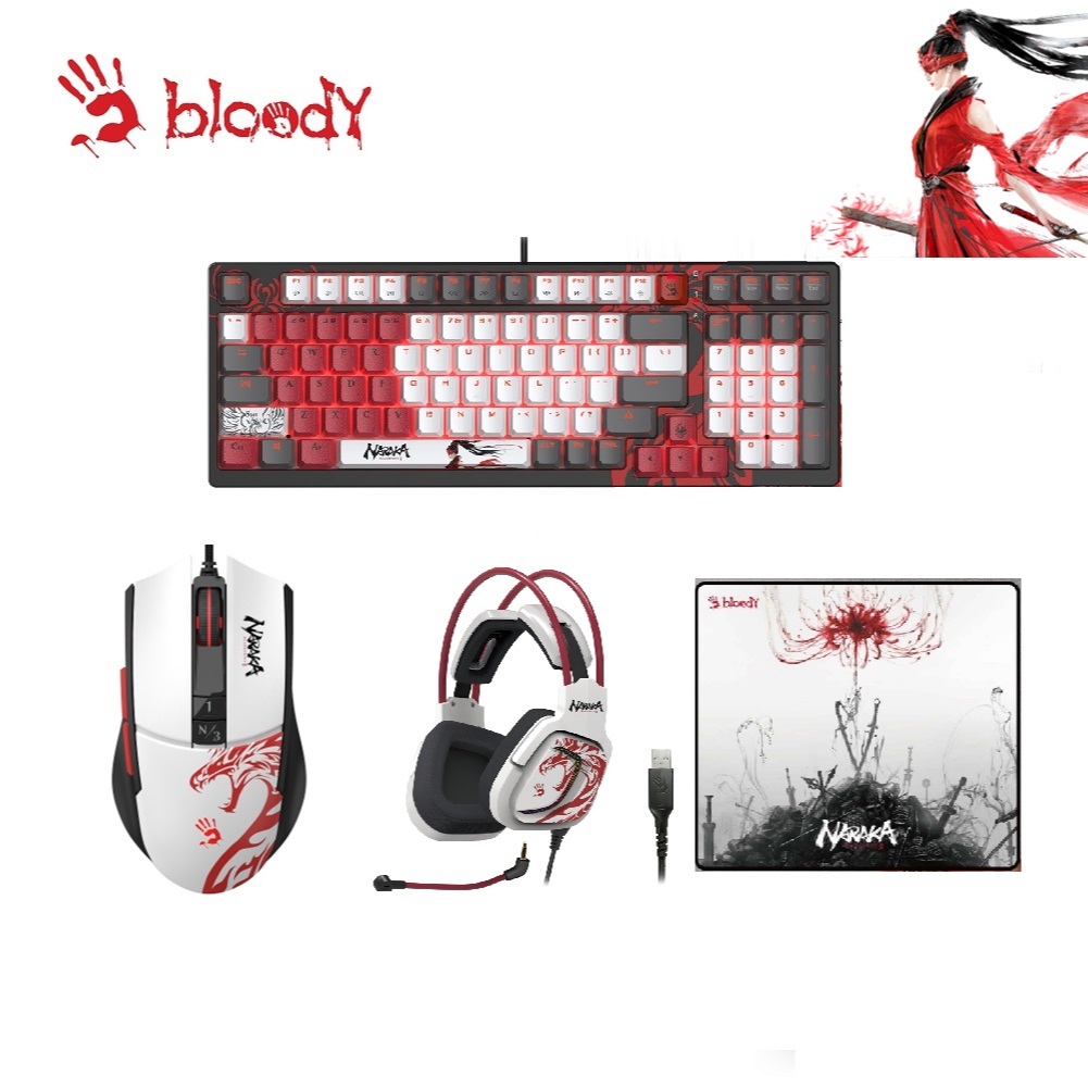 A4 Bloody】 S98熱插拔RGB降噪機械紅軸鍵盤-永劫無間限量版套組| 蝦皮購物