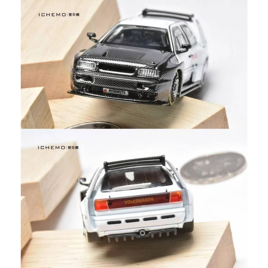 Rhino Model 1/64 福斯Volkswagen Golf MK3 NASA月球概念爆改版碳纖維