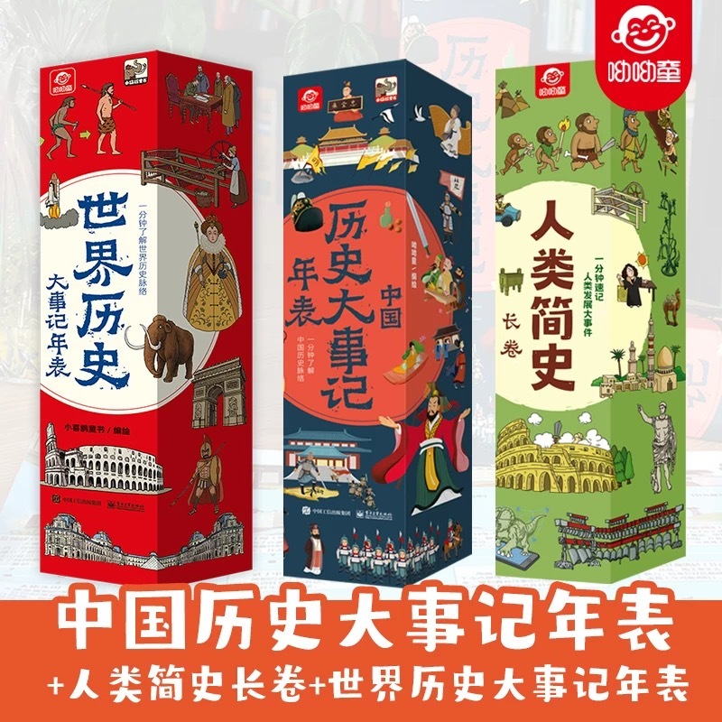 有貨🔥中國歷史大事記年表人類簡史 世界歷史 漫畫版300+個知識點一分鐘速記歷史心智圖畫卷 捲軸歷史順序王朝更順 | 蝦皮購物