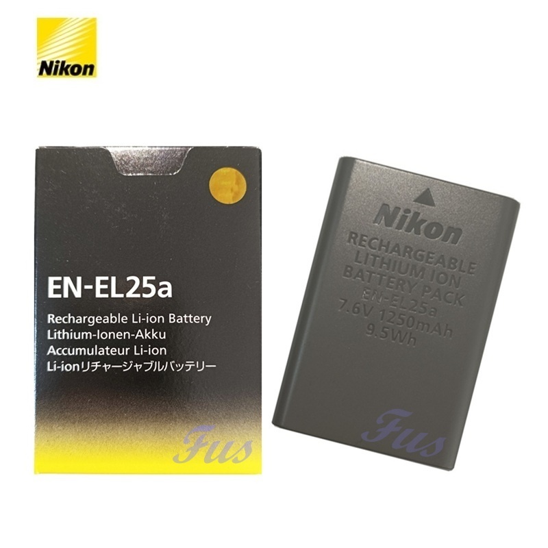 Baxxtar Pro (2X) batterij EN-EL25 (1350 mAh) met actieve NTC-sensor - Mini LCD Dual Charger (USB-C/MicroUSB) compatibel met Nikon Z30 Z50 Z-FC