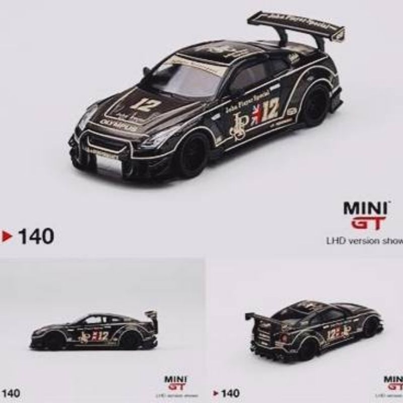 MINI GT GTR R35 JPS ブラック 140番 GT-R R35 LB-WORKS Nissan