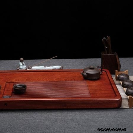 生活禪「簡約」紅花梨禪風實木茶盤(47x38x6cm) B02-033/台灣工藝