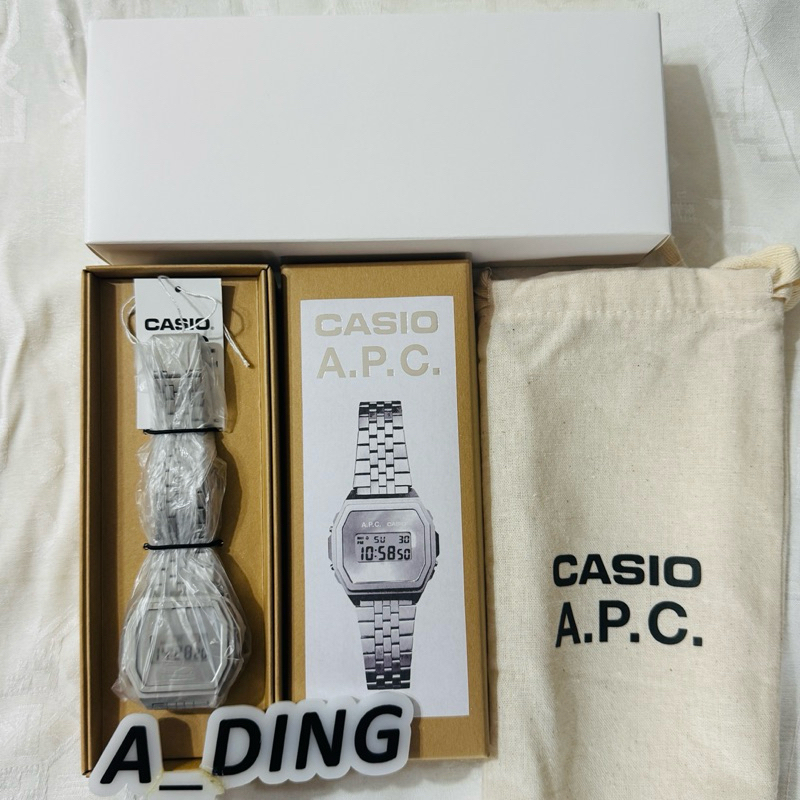 全新現貨 CASIO x A.P.C A1000ACD-7 銀色 apc G-shock | 蝦皮購物