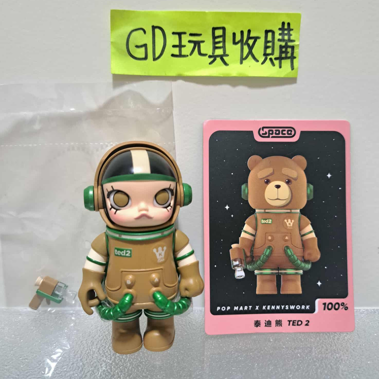 【GD玩具收購當舖】泡泡瑪特 MEGA SPACE MOLLY 泰迪熊 TED 100% POP MART 盒玩 盲盒 | 蝦皮購物