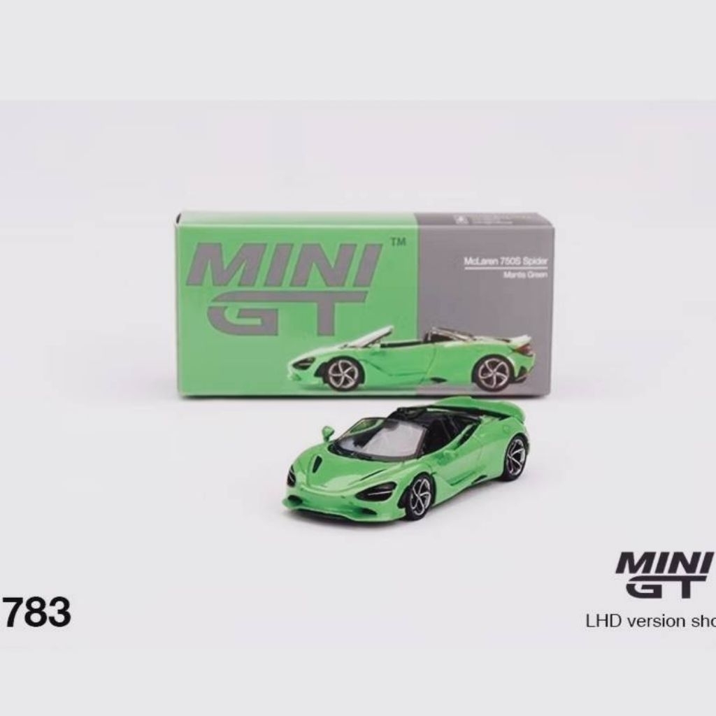 MINI GT 783全新現貨 總代理左駕 麥拉倫 McLaren 750S Spider 綠色塗裝敞篷跑車 | 蝦皮購物