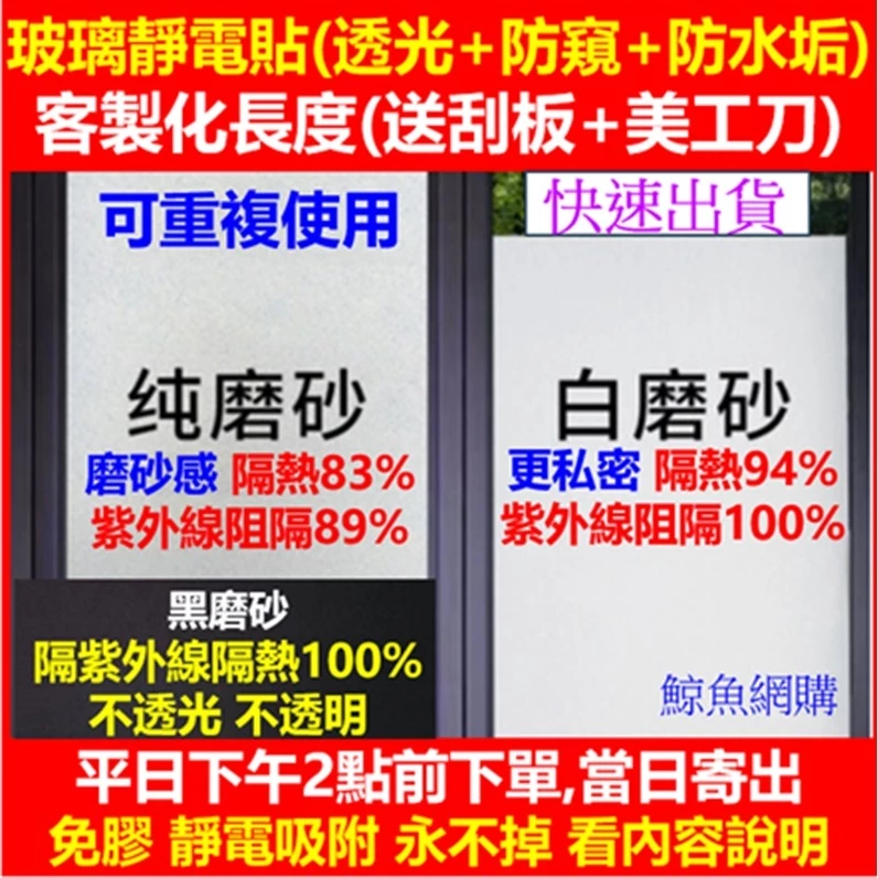隔熱貼無膠靜電玻璃貼推薦:浴室、窗戶防窺怎麼選?加厚可重複貼更省事
