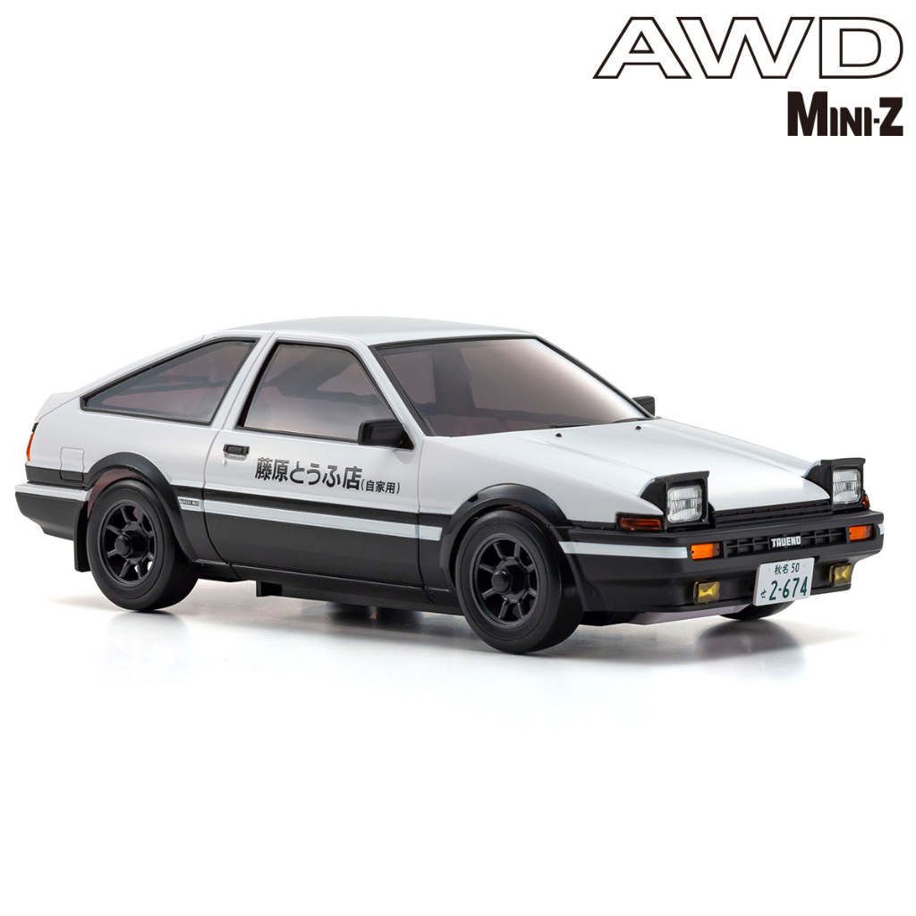 頭文字D正版授權KYOSHO MINI-Z AWD套裝車Toyota AE86 INITIAL D