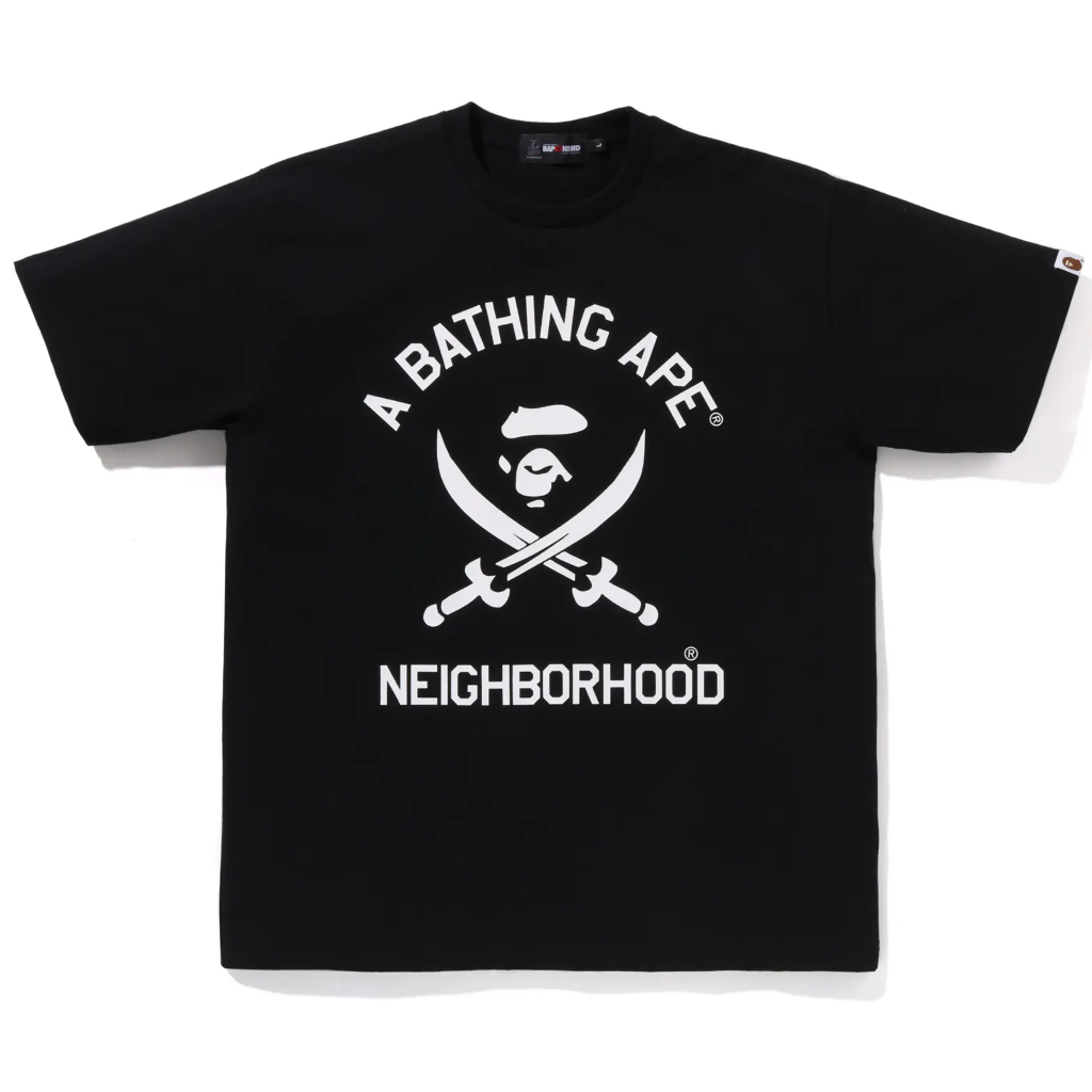 NEIGHBORHOOD X BAPE A BATHING APE NBHD TEE #2 聯名猿人短T 短袖楠希