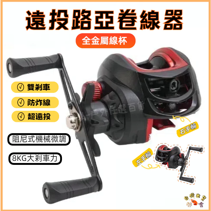 新品水滴輪金屬暴力遠投 金屬線杯 小烏龜捲線器 水滴輪 路亞 漁輪 槍柄 路亞竿 雷強竿 海釣 船釣 溪釣 偷跑竿