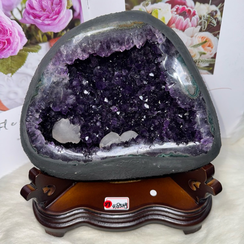 必買多彩瑪瑙方解石😻頂級烏拉圭紫水晶洞ESPa+✨4.85kg❤️開幕 必買多彩瑪瑙方解石😻頂級烏拉圭紫水晶洞ESPa+✨4.85kg❤️開幕