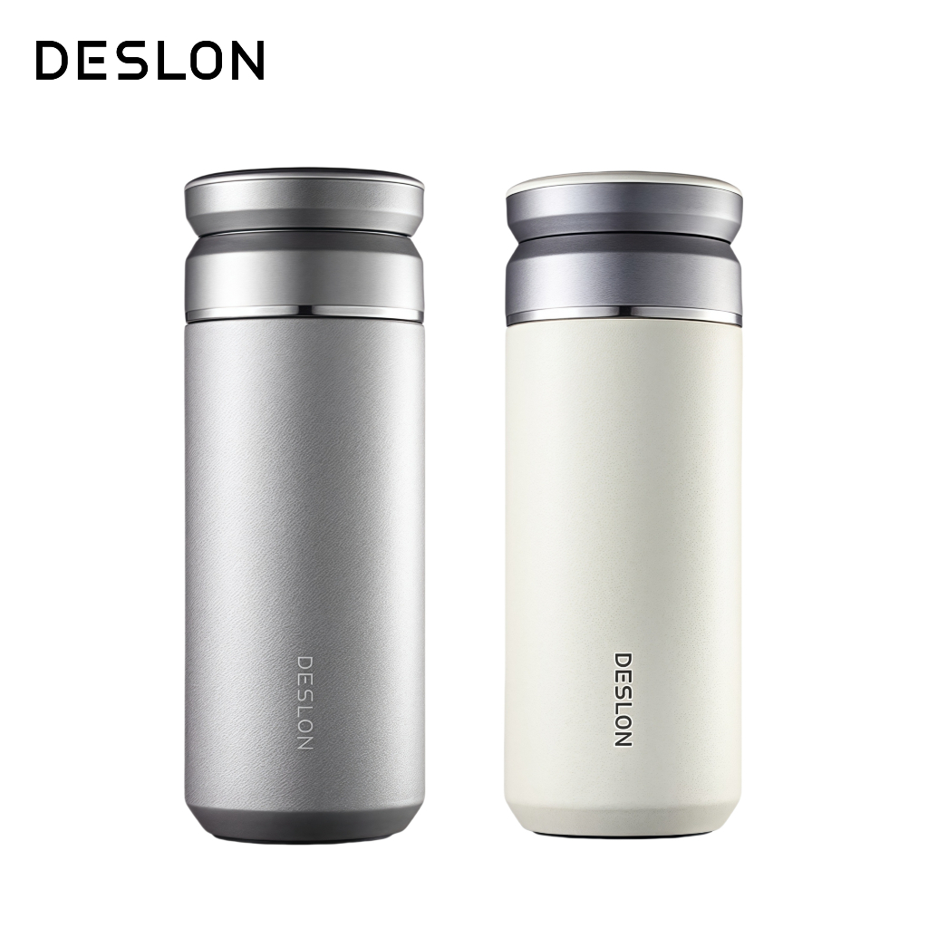 DESLON 保溫杯 不銹鋼保溫杯 商務保溫杯 辦公泡茶杯 小巧便攜帶保溫杯 獨立茶倉水杯 400ML | 蝦皮購物
