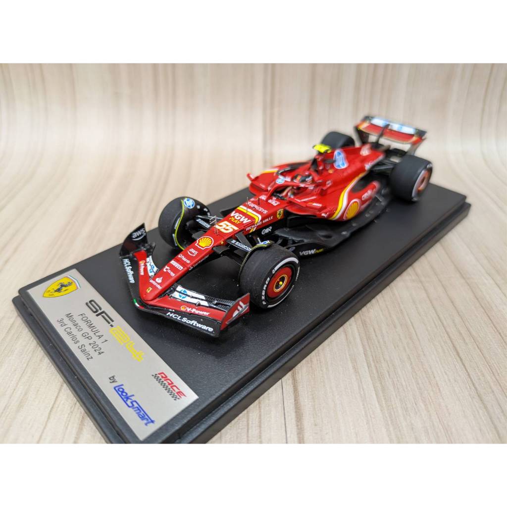 LOOKSMART 1/43 - FERRARI SF-24 - 3RD MONACO GP 2024 (C. SAINZ