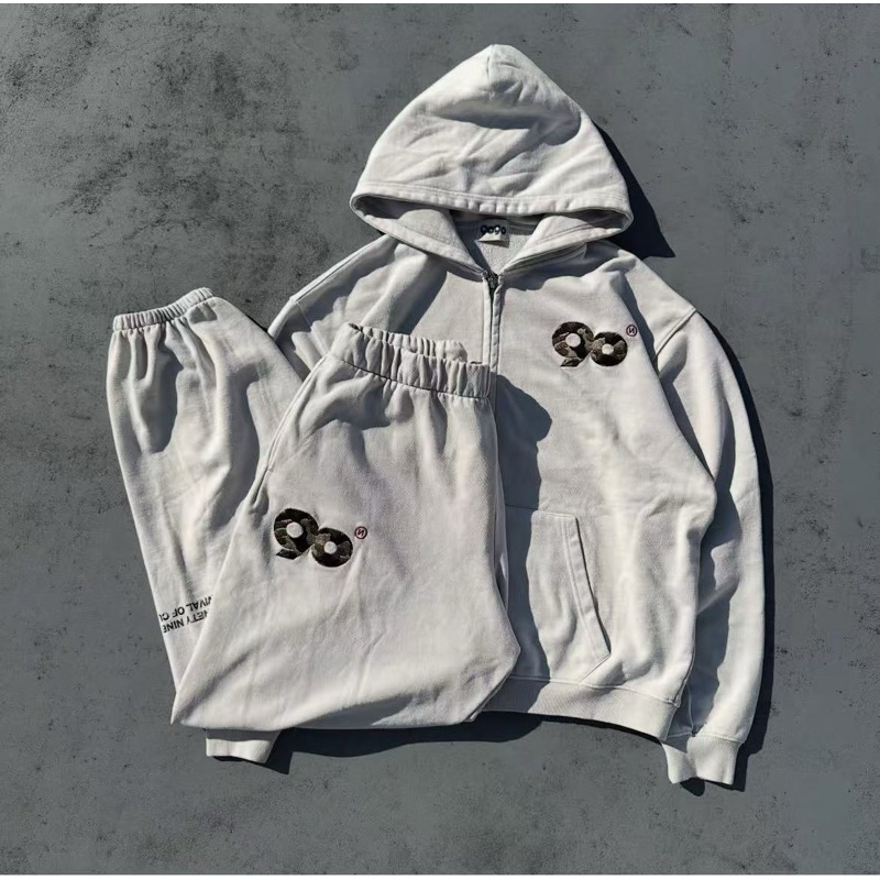 9090 90 Logo Assort Zip Hoodie & 90 Logo Assort Sweat Pants | 蝦皮購物