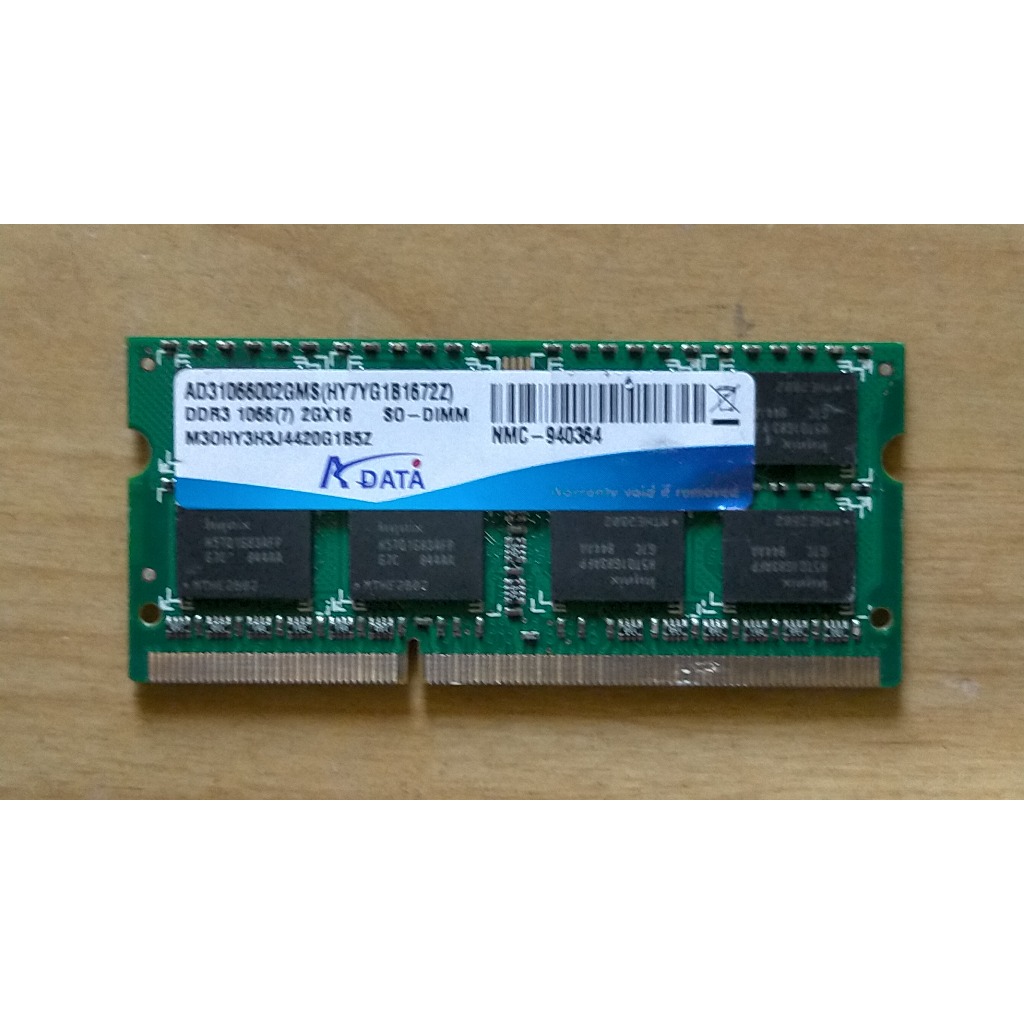D.筆記型電腦記憶體-威剛 RDATA 2G DDR3 1066 直購價80 | 蝦皮購物
