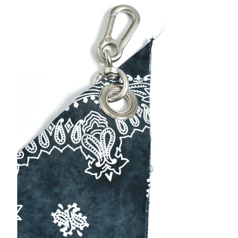 狼嚴選】VACANT Archive 日本限定DYED BANDANA KEYRING 方巾鑰匙圈黑色