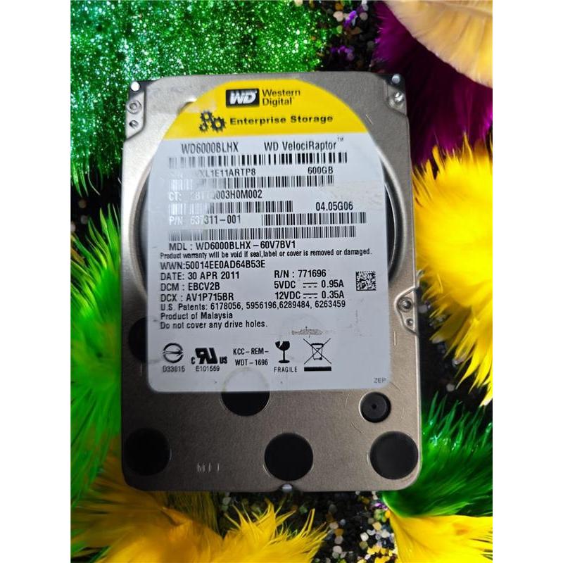 含稅 WD 2.5吋 企業級 萬轉 600GB 保1個月 WD6000HLHX WD6000BLHX 09H357 | 蝦皮購物