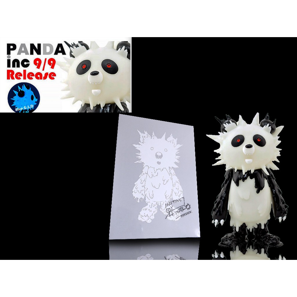 BOSS 櫃 ： 有簽名圖騰 INSTINCTOY x PANDA INC 14TH COLOR 熊貓 蓄光 | 蝦皮購物