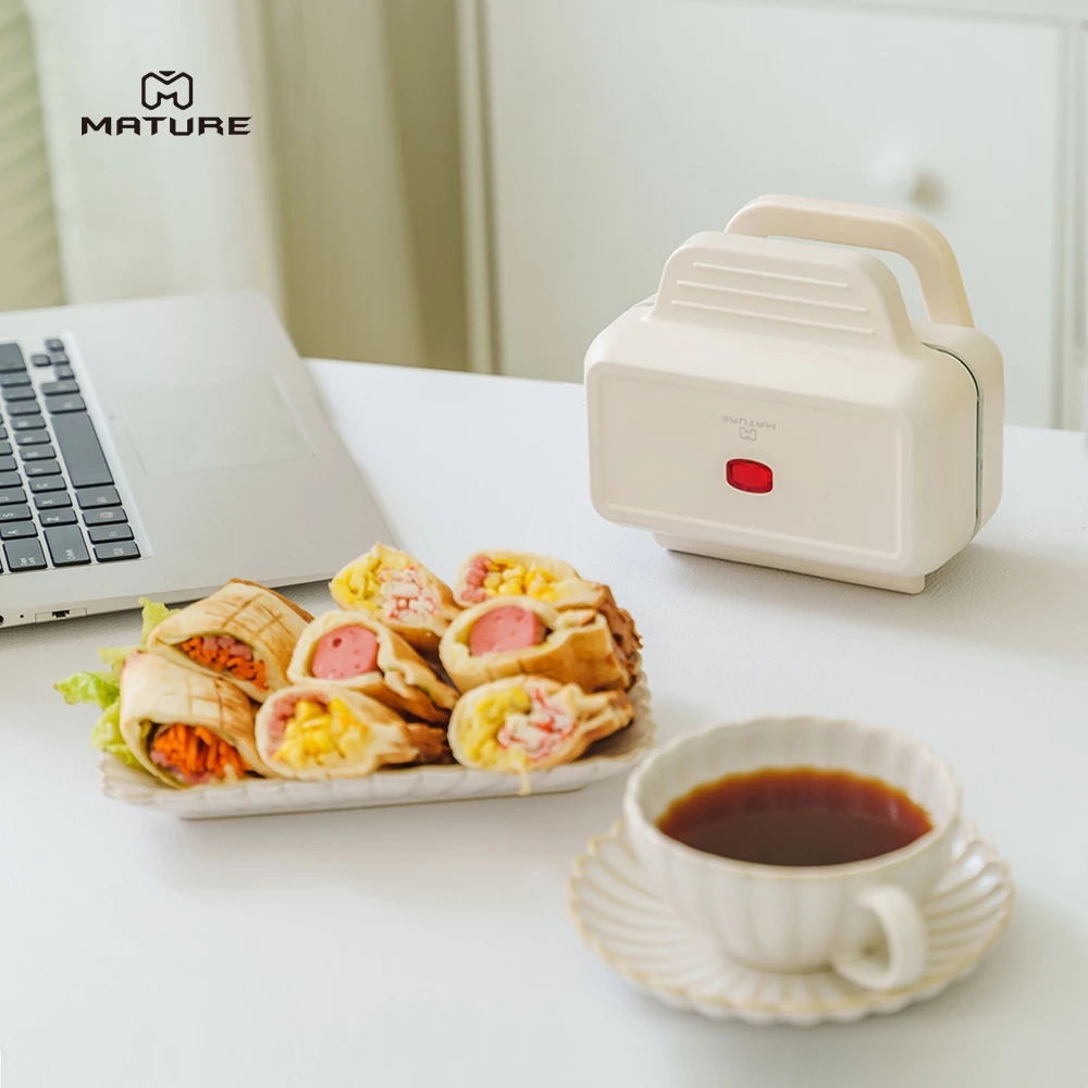 一片吐司剛剛好的精緻輕食:MATURE 美萃 CY-1627 MINI 食光陶瓷熱壓機深度評測