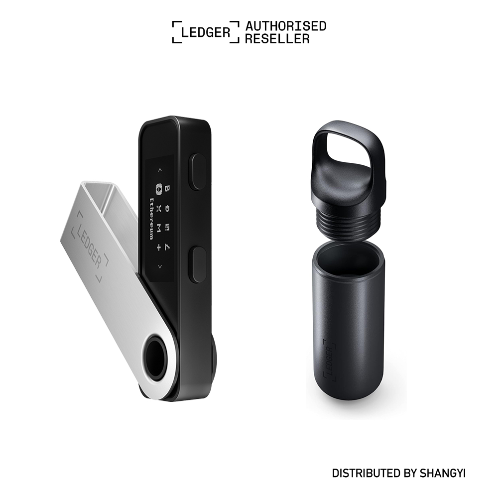Ledger台灣官方授權代理] Nano S Plus加密硬體錢包/冷錢包- 啞光黑x Pod 保護罐| 蝦皮購物