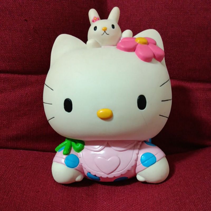 超可愛的 早期台灣童玩 Hello Kitty 存錢筒 儲金桶 撲滿 貓咪立體公仔 造型 絕版珍藏 老件老物 古董 | 蝦皮購物