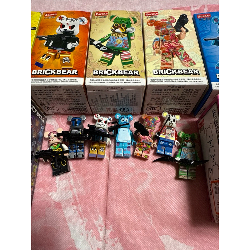 7隻賣 暴力熊 庫伯力克 人偶造型積木組 BRICKBEAR | 蝦皮購物