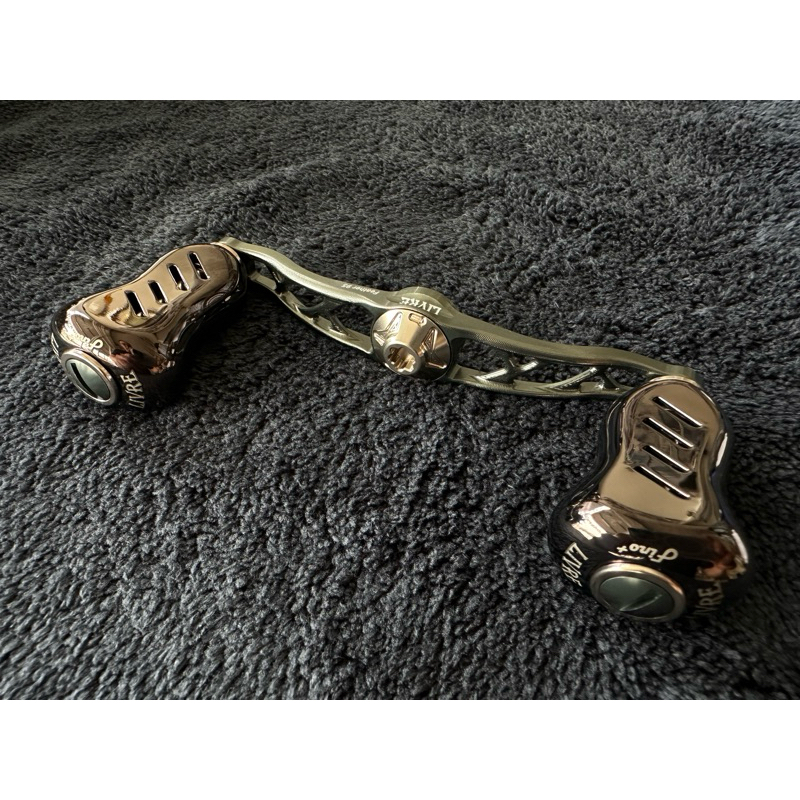 日本LIVRE CRANK Feather 95 鼓式、小烏龜SHIMANO、DIAWA 改裝雙把手組