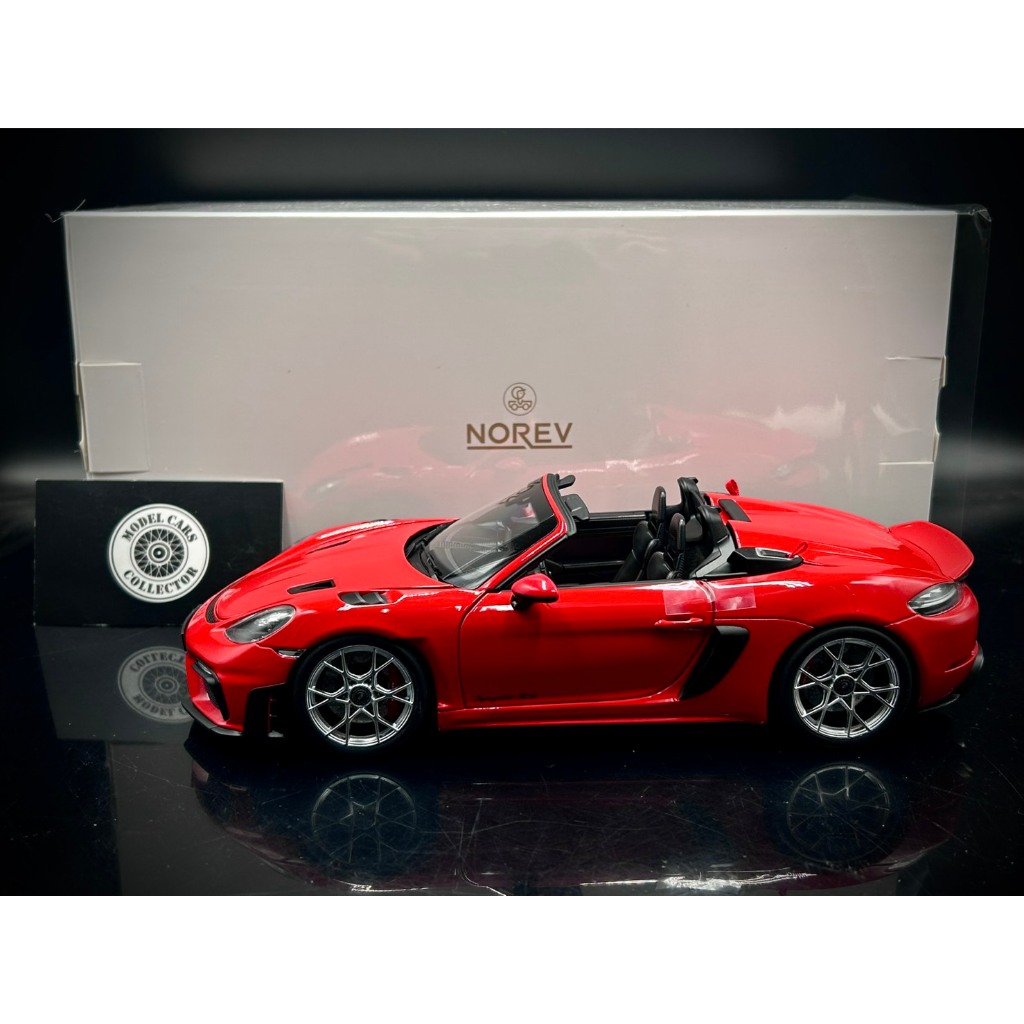 PORSCHE 718 SPYDER RS Weissach 2023 Argent Modèle Réduit 1:18 Norev EUR 116,48 - FR
