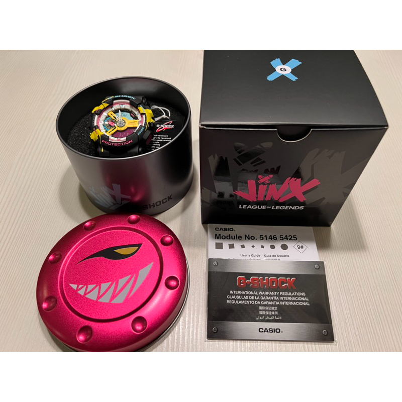 Casio GA-110LL 英雄聯盟 JINX 聯名手錶 | 蝦皮購物