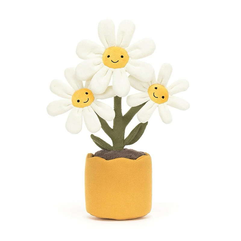 全新Jellycat 正品｜趣味微笑雛菊盆栽雛菊🌼🪴 34公分（台灣絕版款
